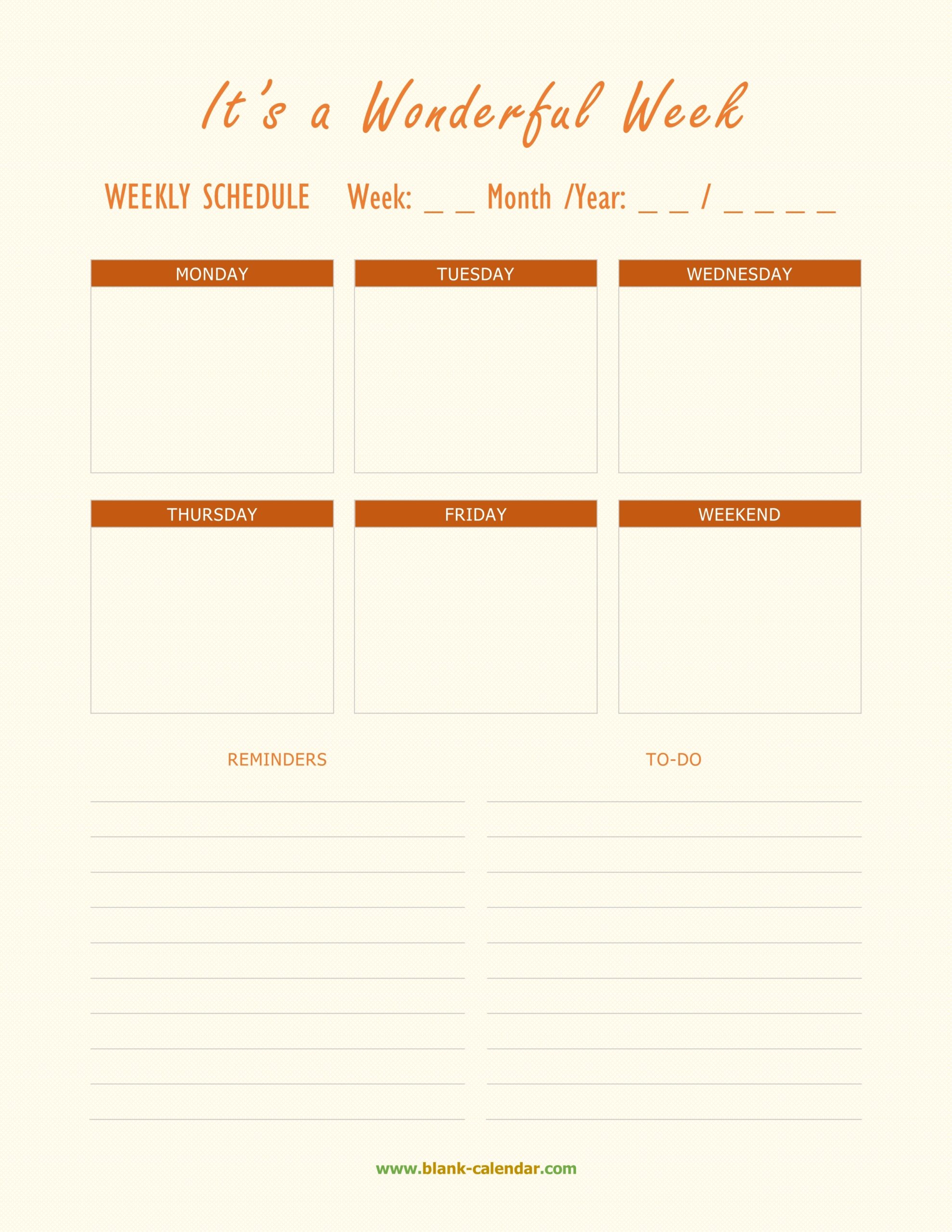 Microsoft Weekly Planner Template Printable Templates Printable Free