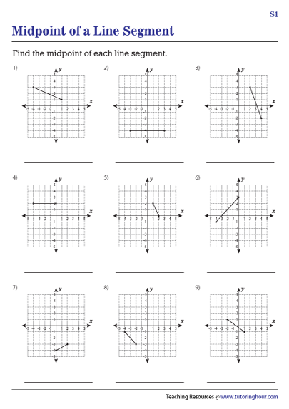midpoint worksheet