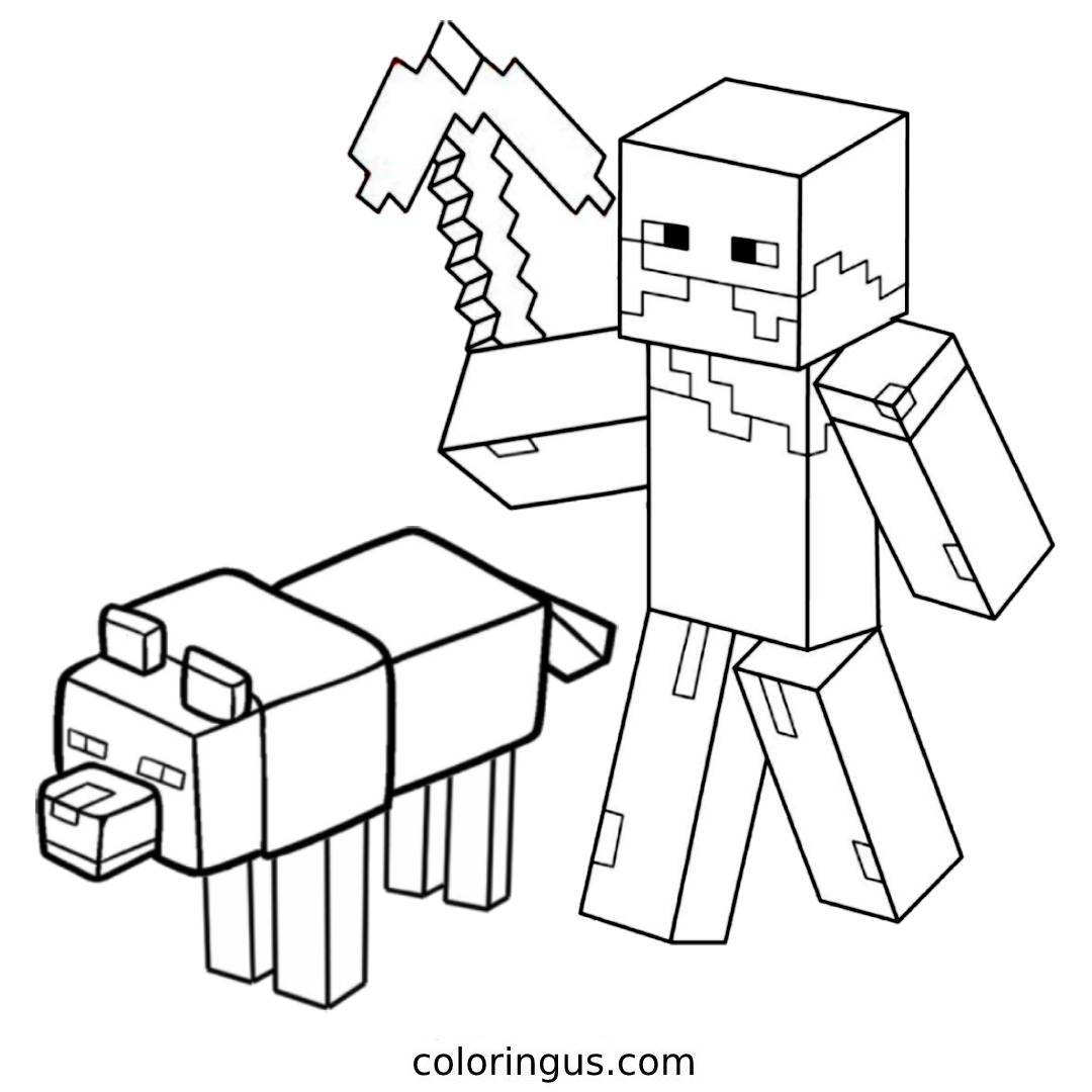 Minecraft Coloring Pages Free Printable PDF 