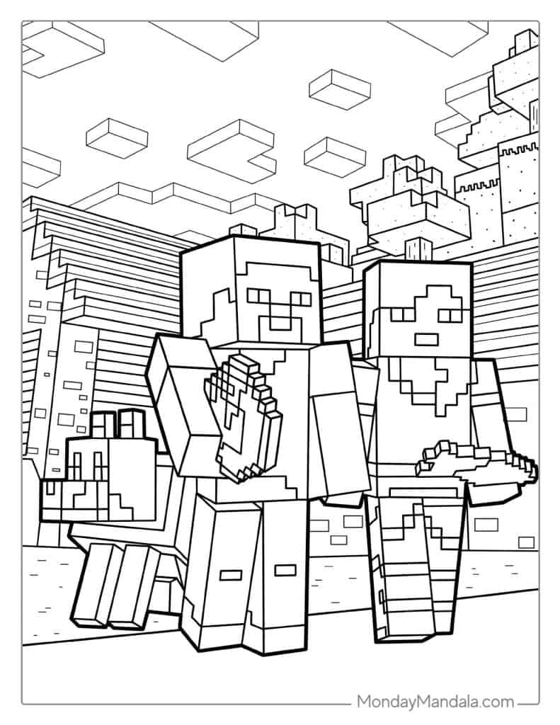 Minecraft Coloring Pages Printable