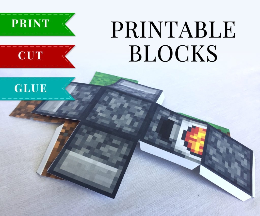 minecraft paper craft printable pdf
