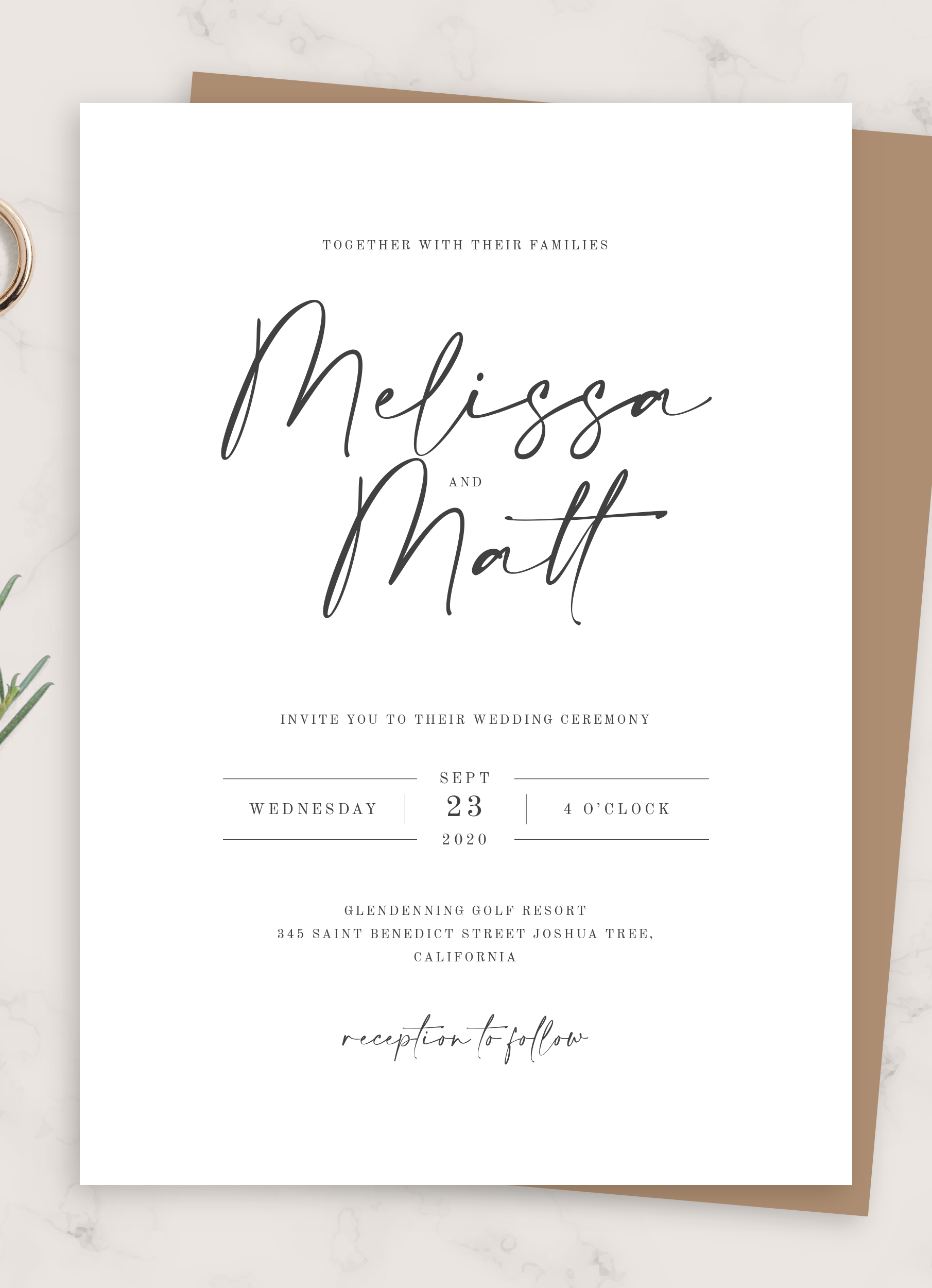 free simple invitation templates