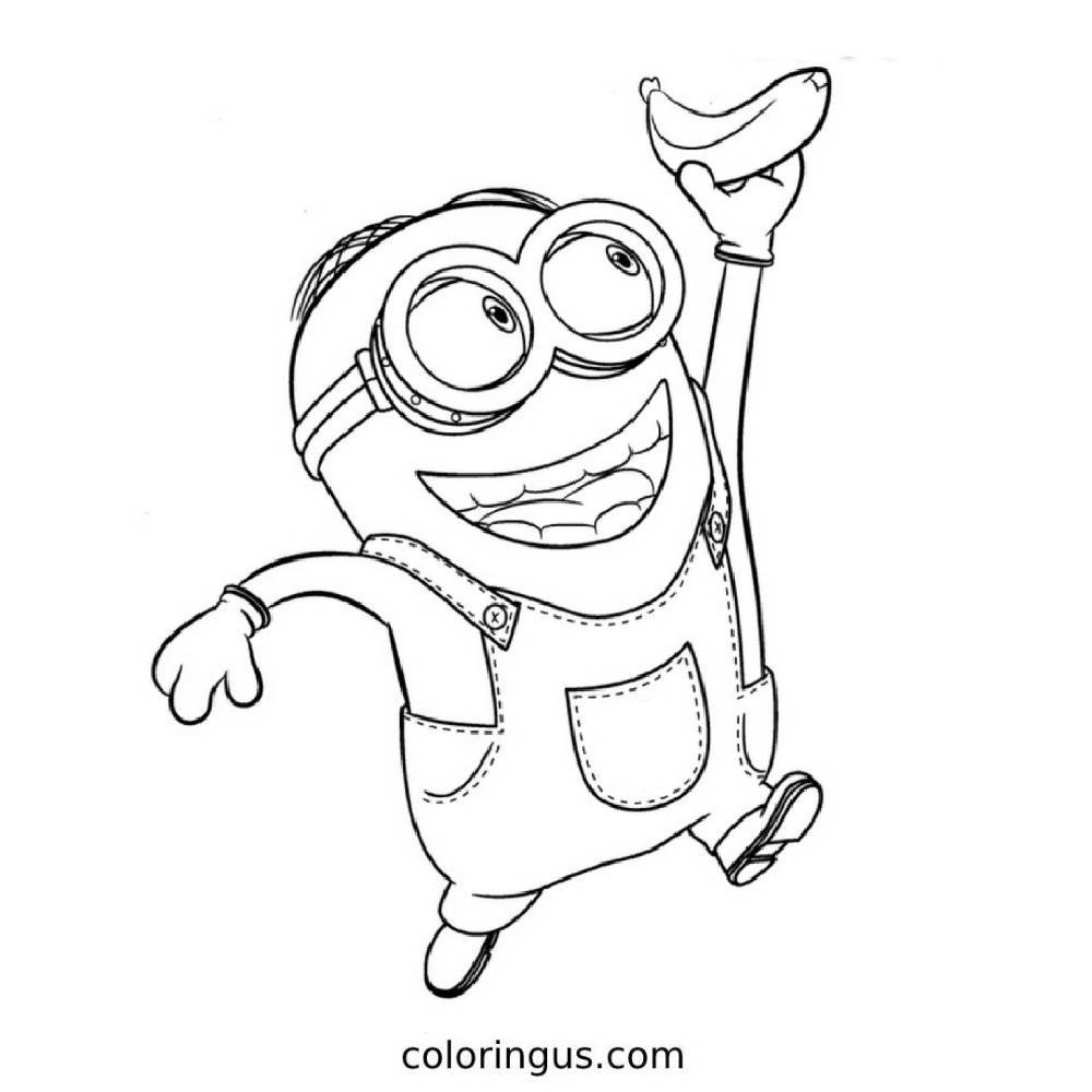 Minions Coloring Pages Free Printable PDF