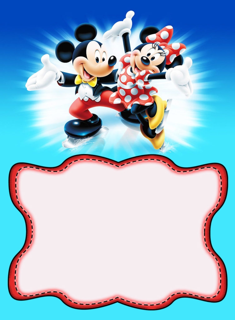 Minnie And Mickey Mouse Birthday Invitation Free Invitation Templates