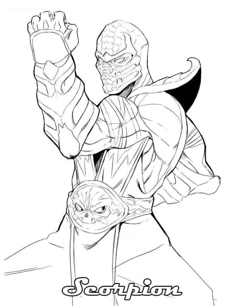 Scorpion Coloring Page