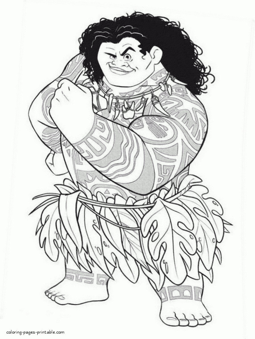 Moana Printable Coloring Pages