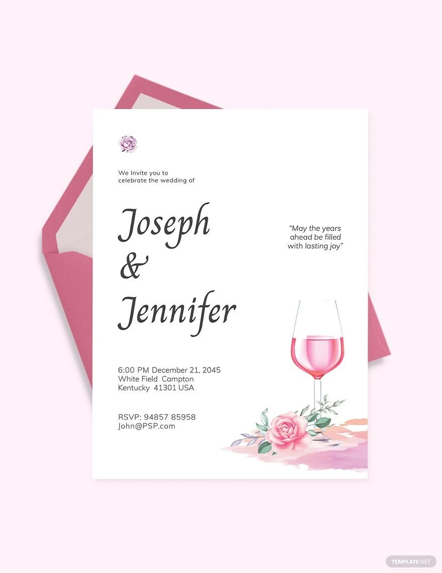Modern Paint And Sip Invitation Template In Pages Publisher