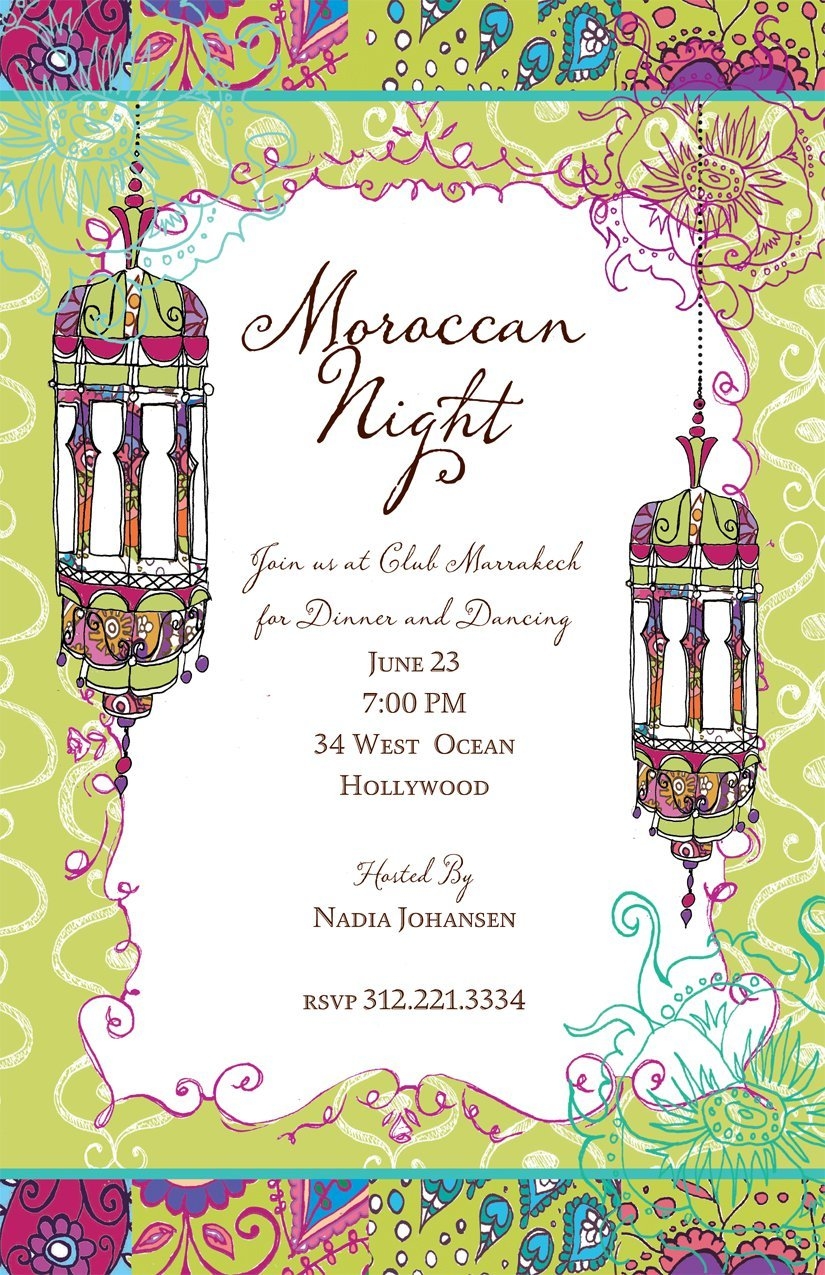 Moroccan Invitations