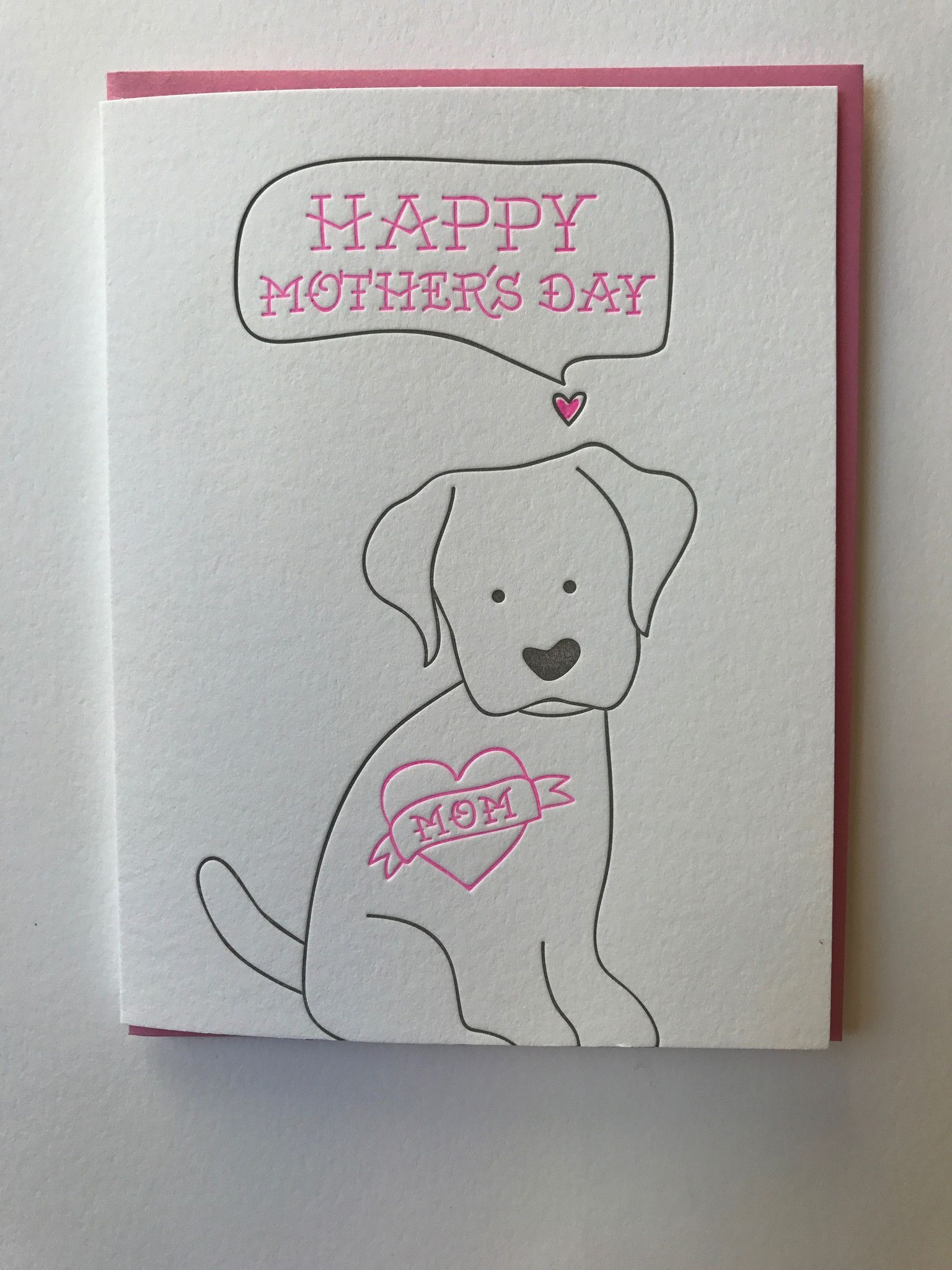Mother 39 s Day Card From The Dog Mom Card Mom Cards Dog Mothers Day 