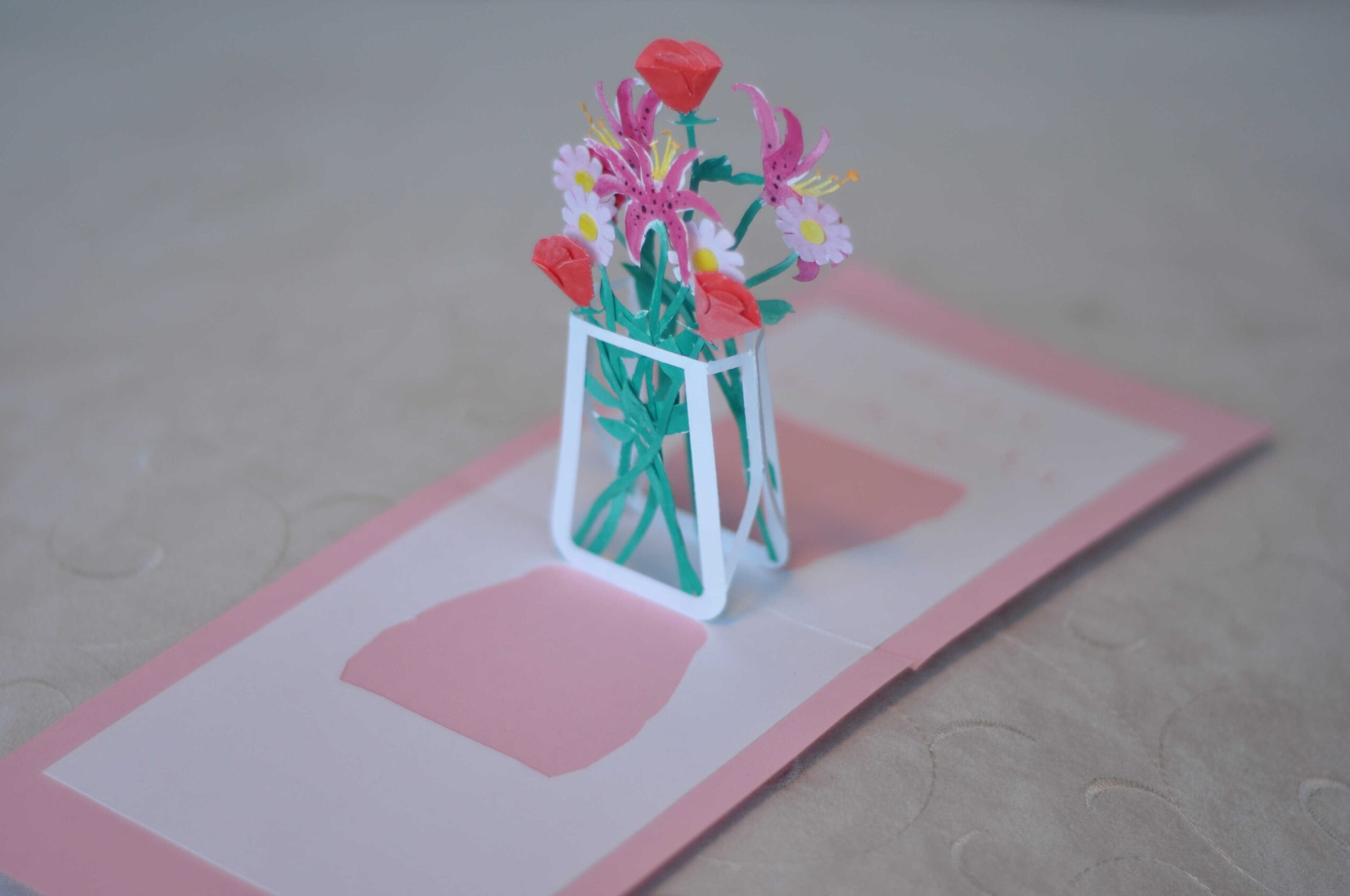 Mother s Day Pop Up Card Flower Bouquet Creative Pop Up Cards