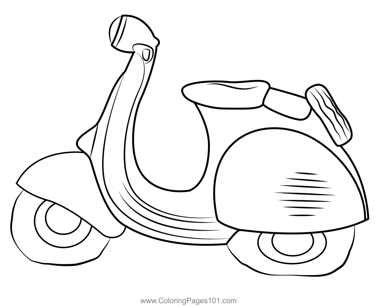 Motorbike Coloring Page For Kids Free Motorbikes Printable Coloring 