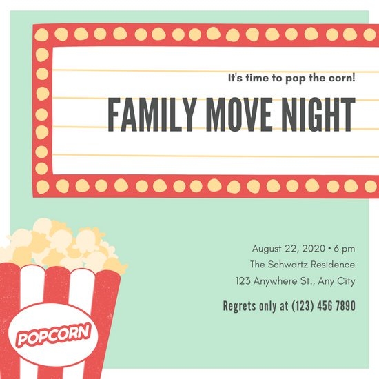 Movie Clipart Invitation Template Free Movie Invitation Template Free 