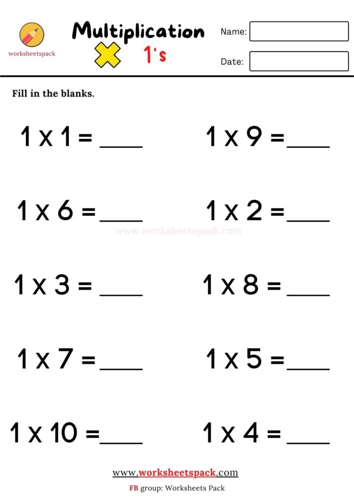 multiplication practice worksheets free