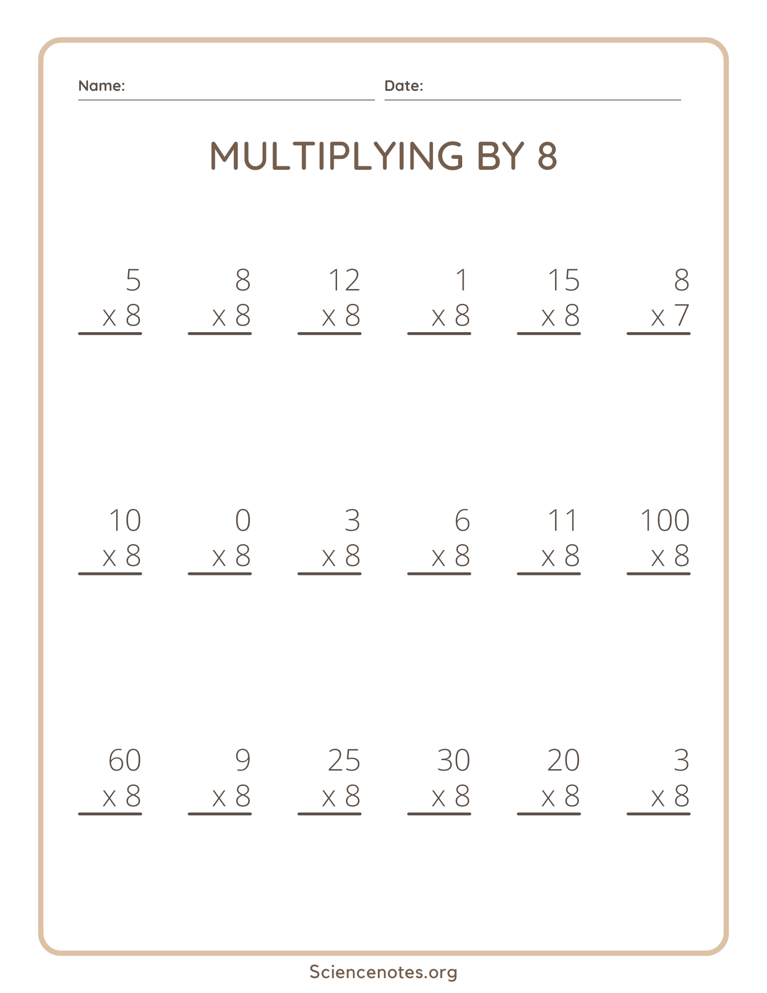 Multiplication Worksheets Worksheets Library