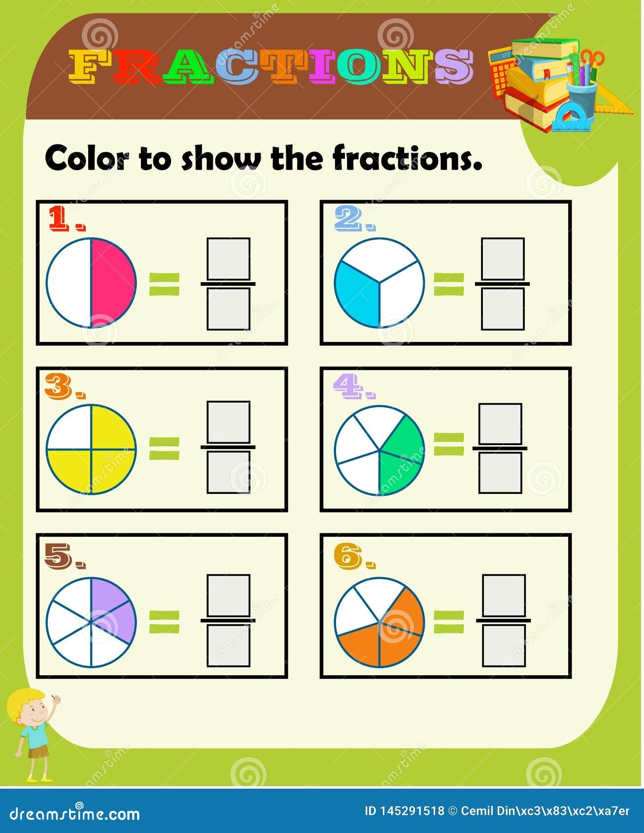 mathematics fractions worksheets
