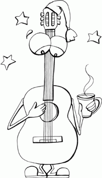 Music Coloring Book Pages