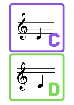 Music Notes Flash Cards TPT Worksheets Library