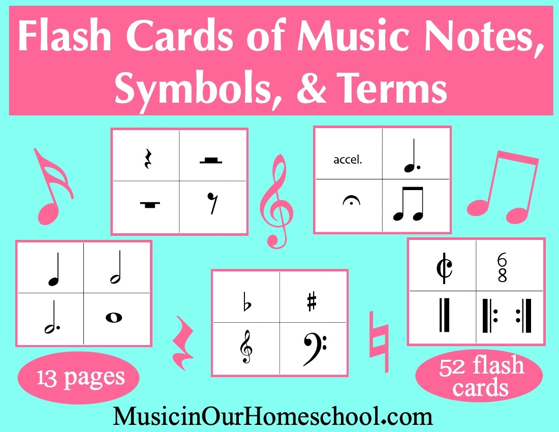 Music Theory Flashcards And Manipulatives Music In Our Homeschool 