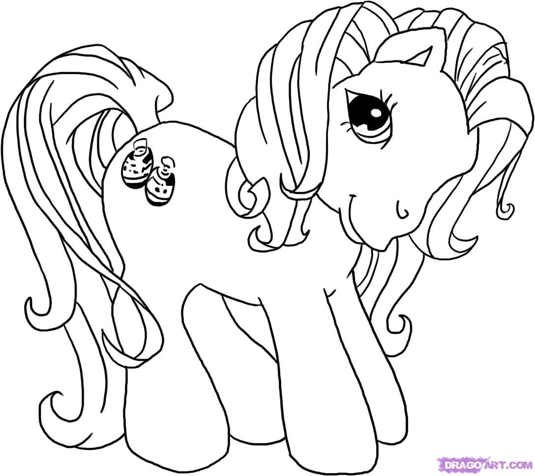 free pony coloring pages