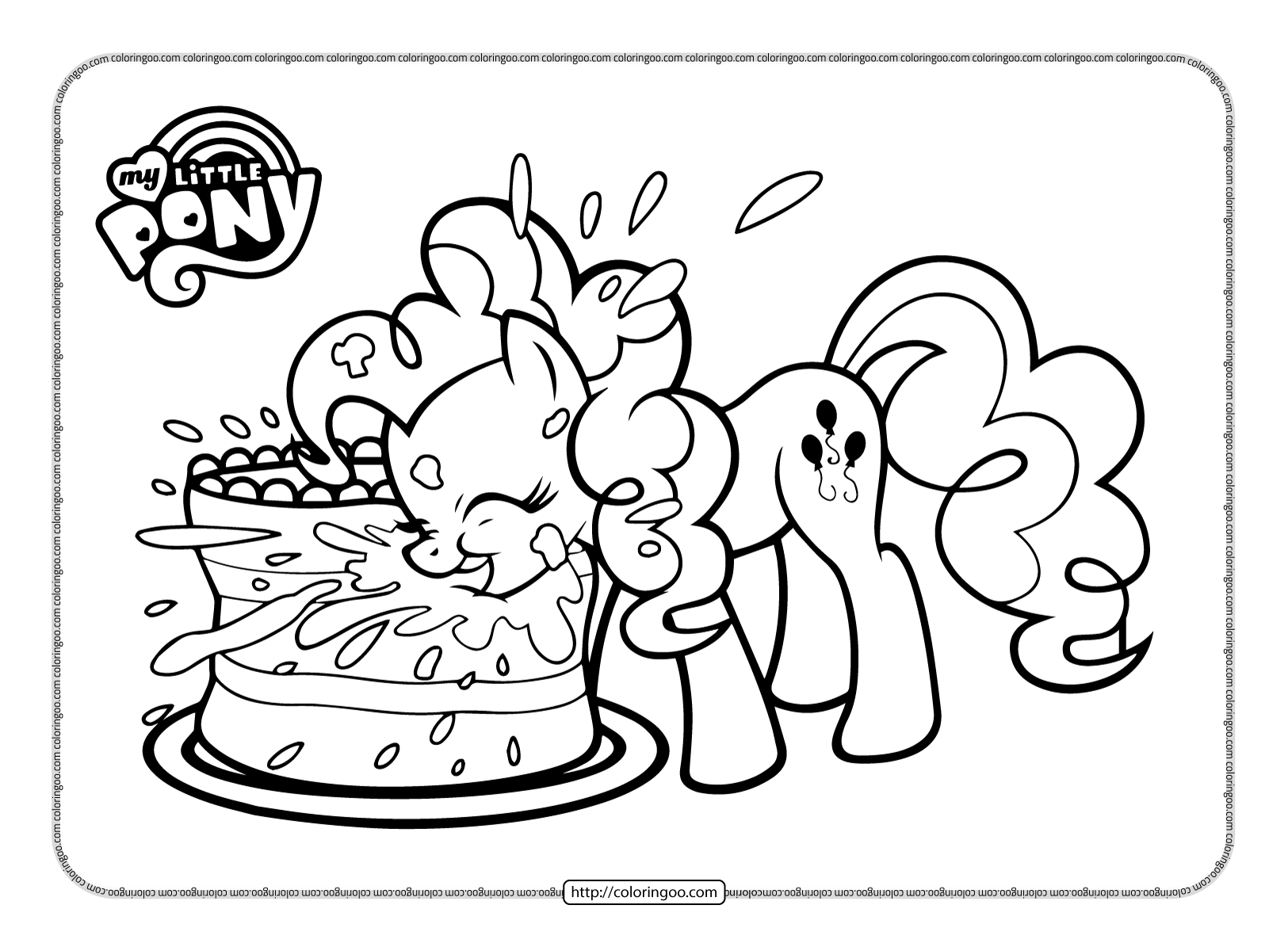 My Little Pony Coloring Pages Pinkie Pie