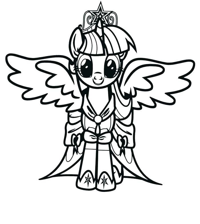 My Little Pony Princess Twilight Sparkle Coloring Pages At GetColorings 