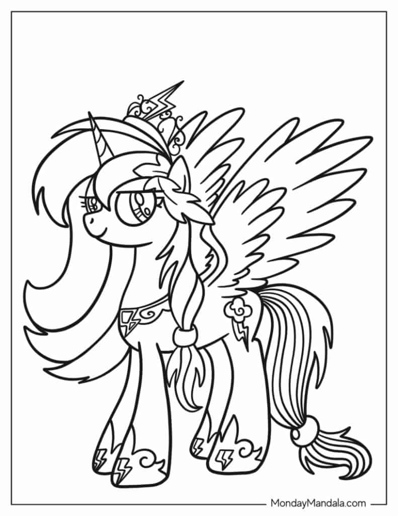 free printable coloring pages of my little pony