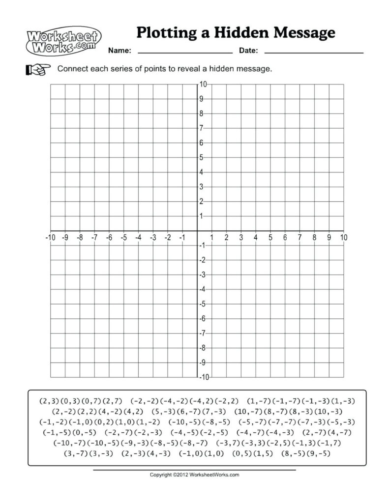 free coordinate graphing mystery picture worksheets pdf