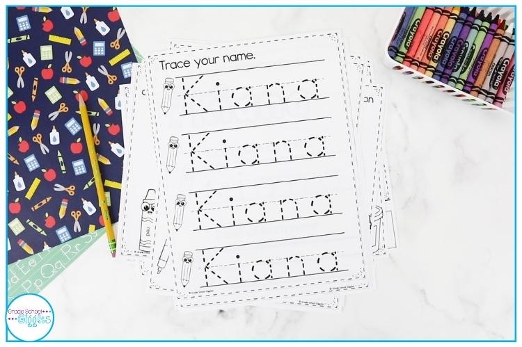 Name Trace Worksheets Worksheets For Kindergarten