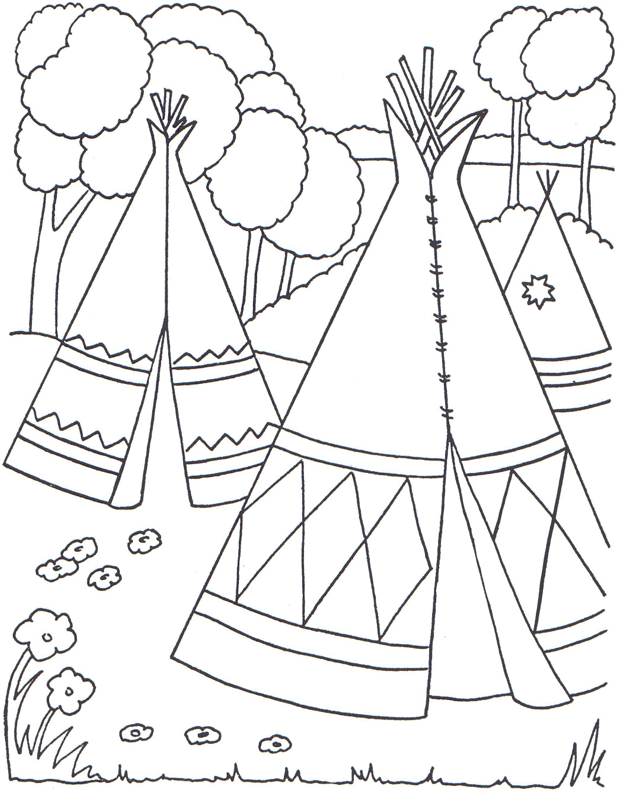 Native American Coloring Pages