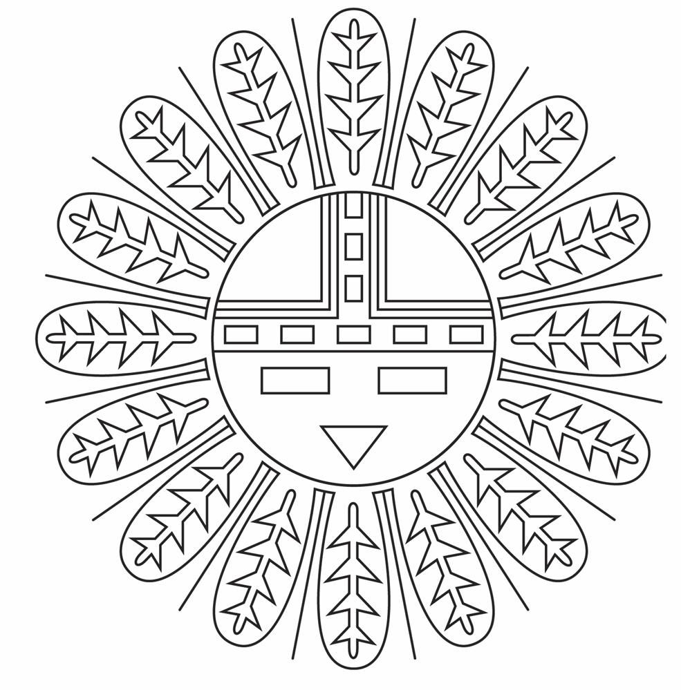Native American Pottery Coloring Pages