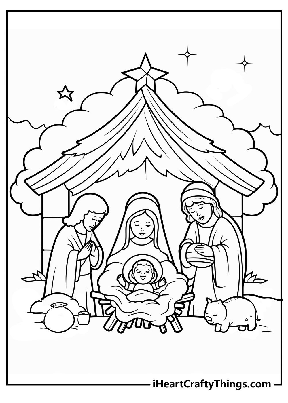 Nativity Coloring Pages Nativity Coloring Nativity Coloring Pages