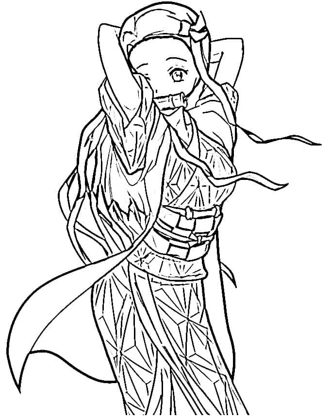 Nezuko Printable Coloring Page Free Printable Coloring Pages For Kids