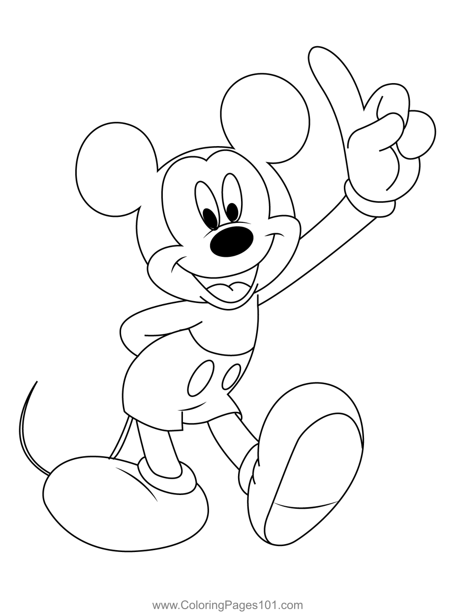 Mickey Mouse Coloring Pages To Print