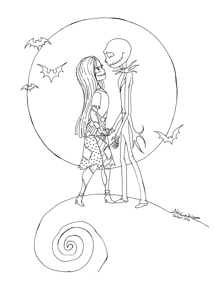 Nightmare Before Christmas Jack Coloring Pages