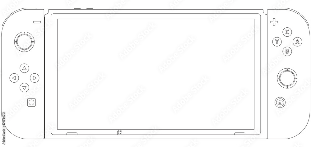 Nintendo Switch Coloring Page