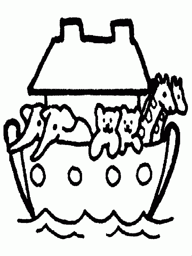 Noah Ark Coloring Page Coloring Home