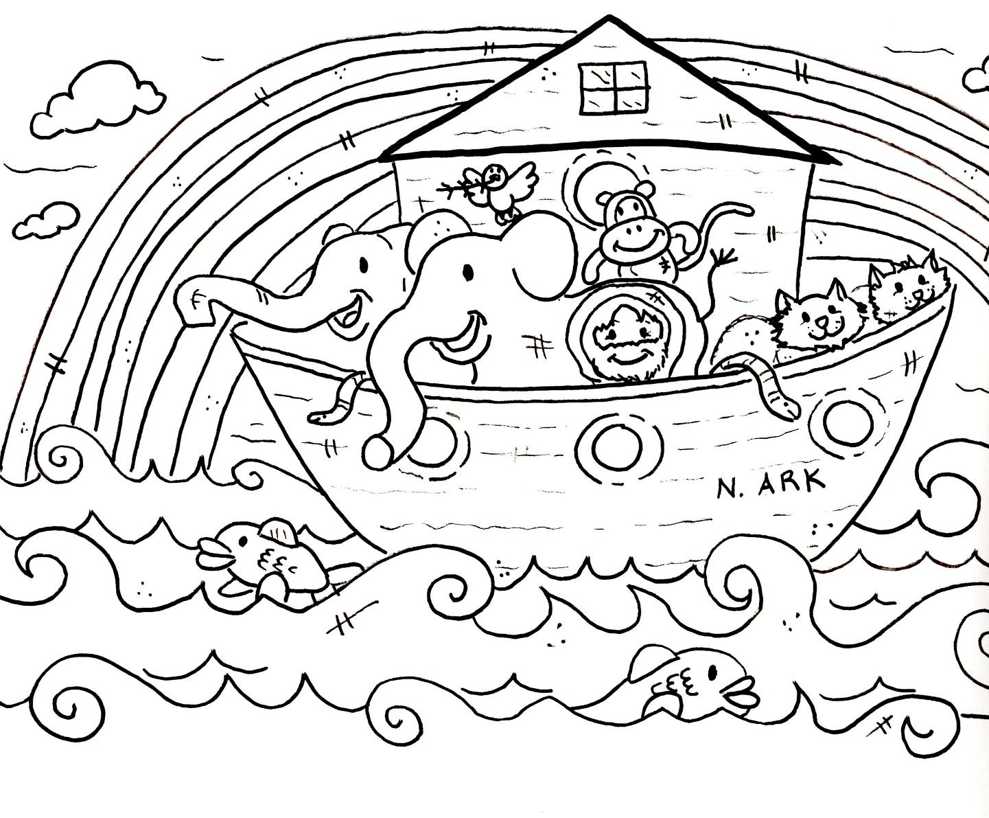 free noah ark coloring pages