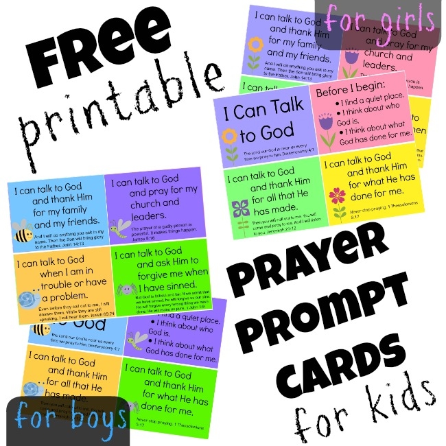 Northgate Kids Printable Prayer Prompt Cards For Kids