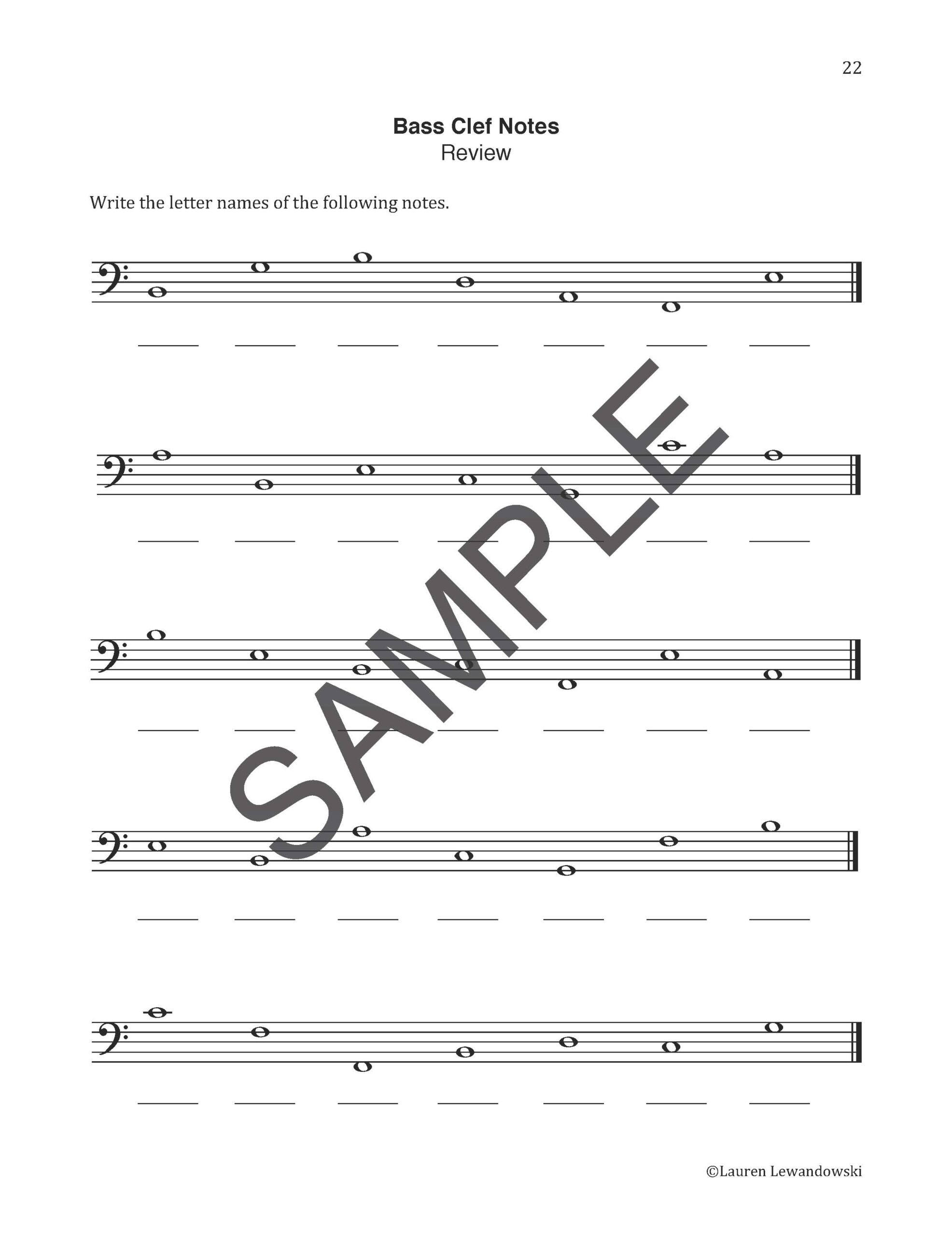 Note Naming Worksheets Piano With Lauren