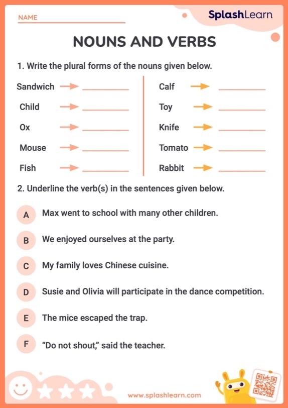 Nouns And Verbs Worksheet Teaching Resources Worksheets Library