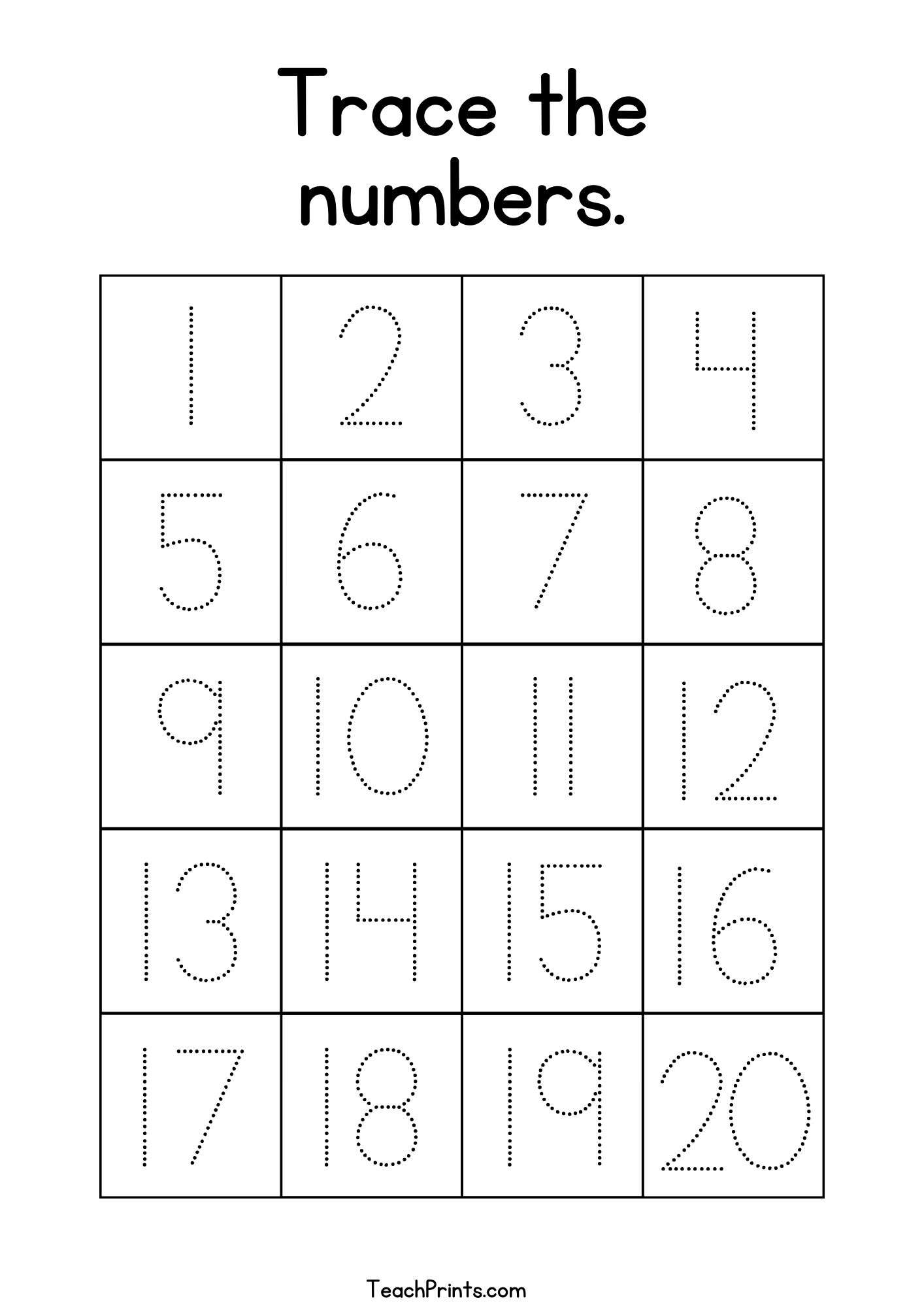 number 2 tracing worksheets