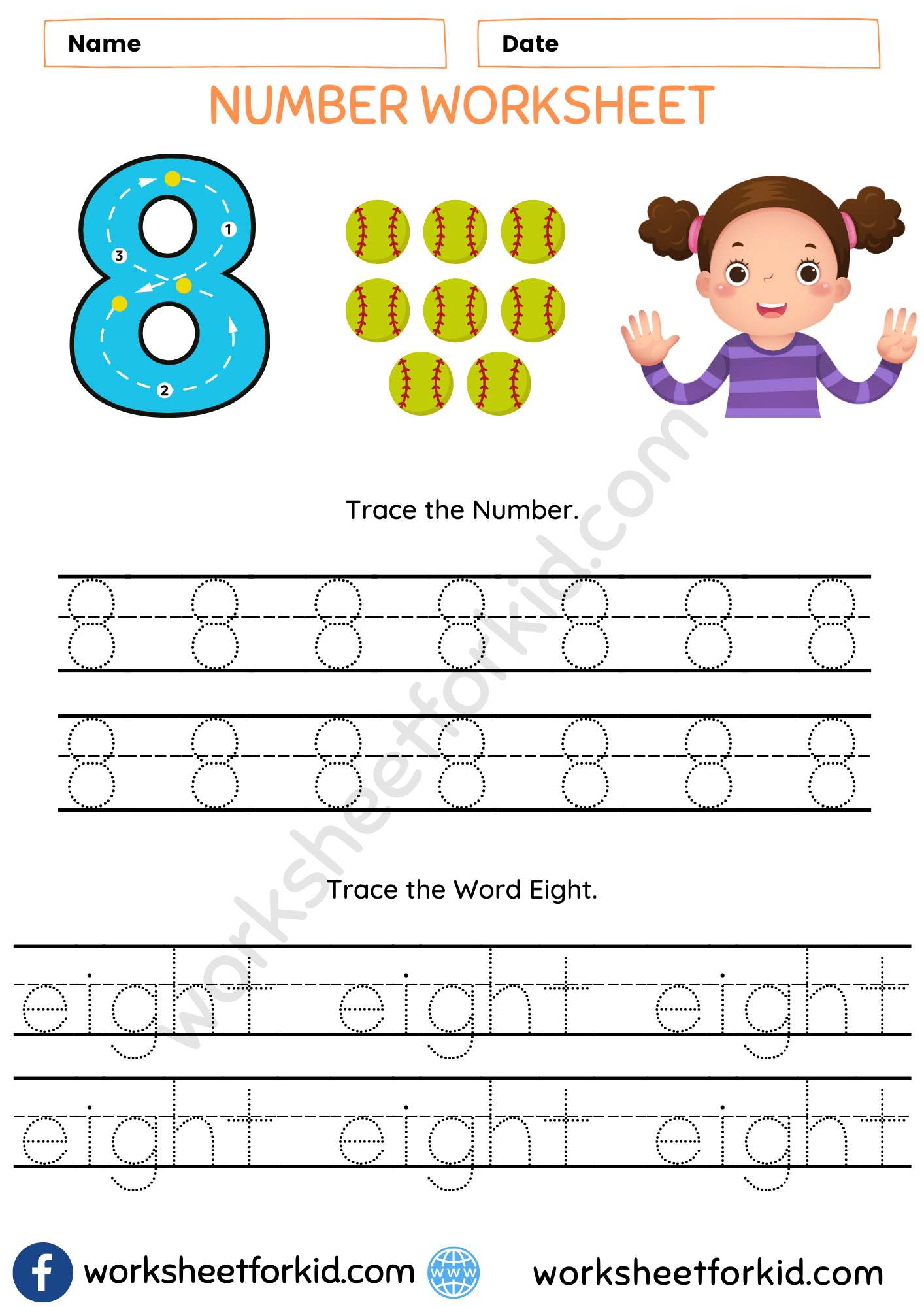 number 8 worksheet