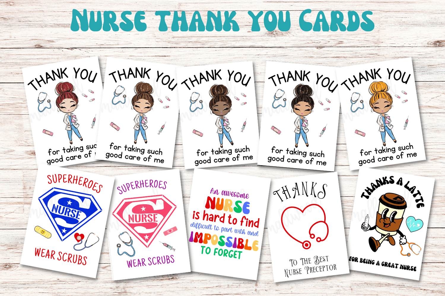Nurse Thank You Cards Cassie Smallwood