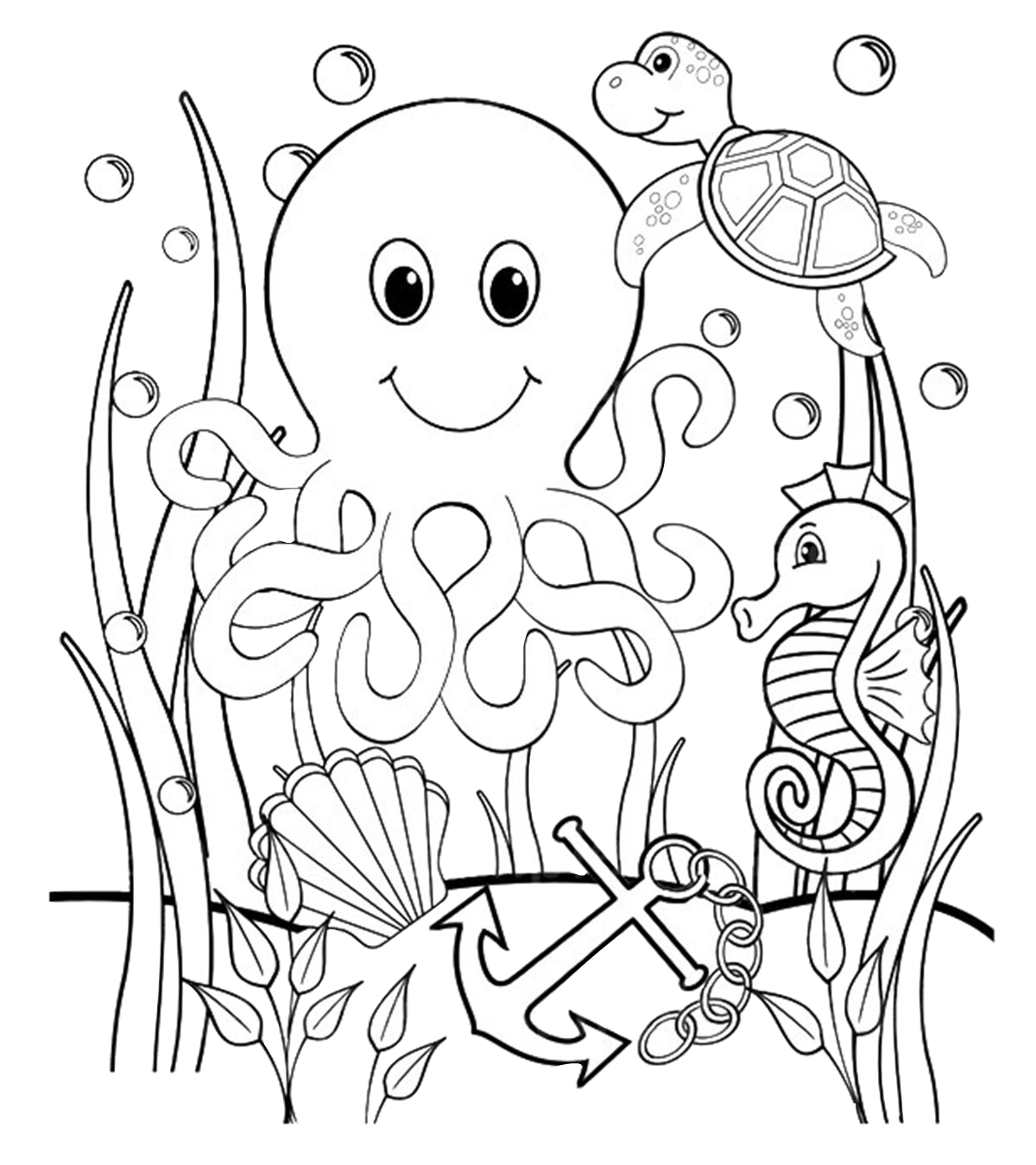 ocean coloring pages free printable