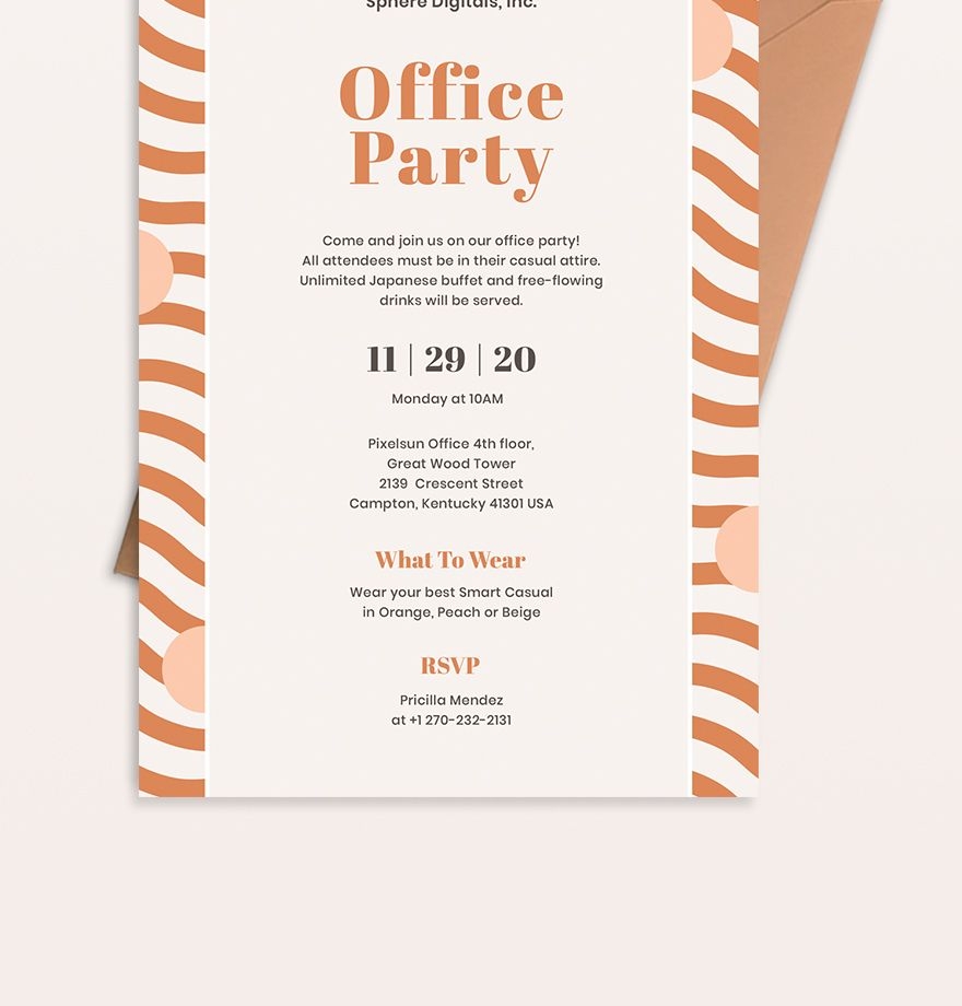 Office Party Invitation Templates Free