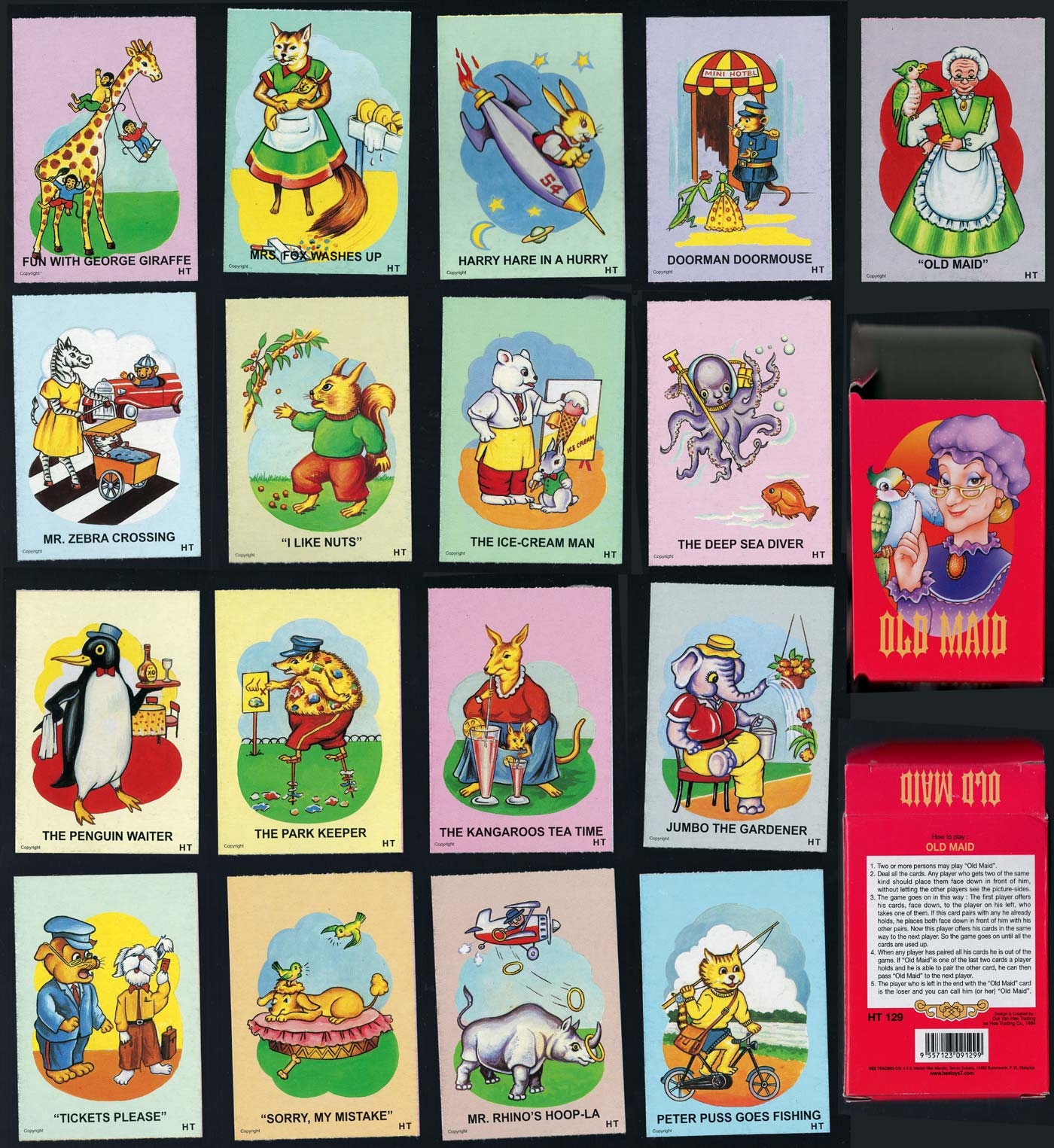 printable old maid card game