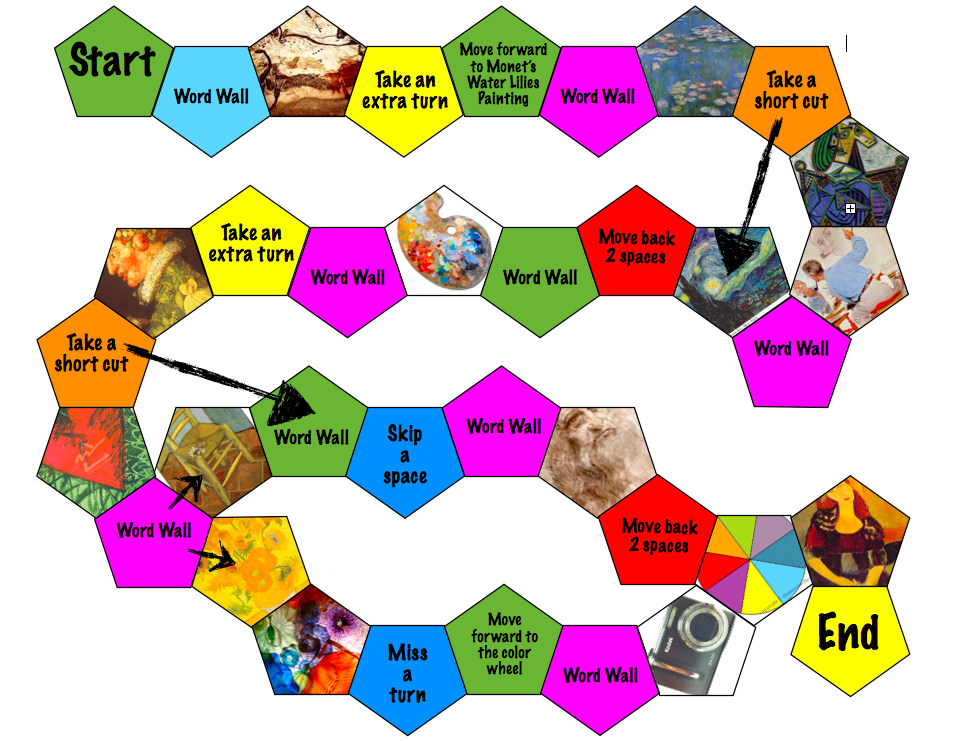 PAGES Art Projects Think Gym Information Gifs BOARD GAME