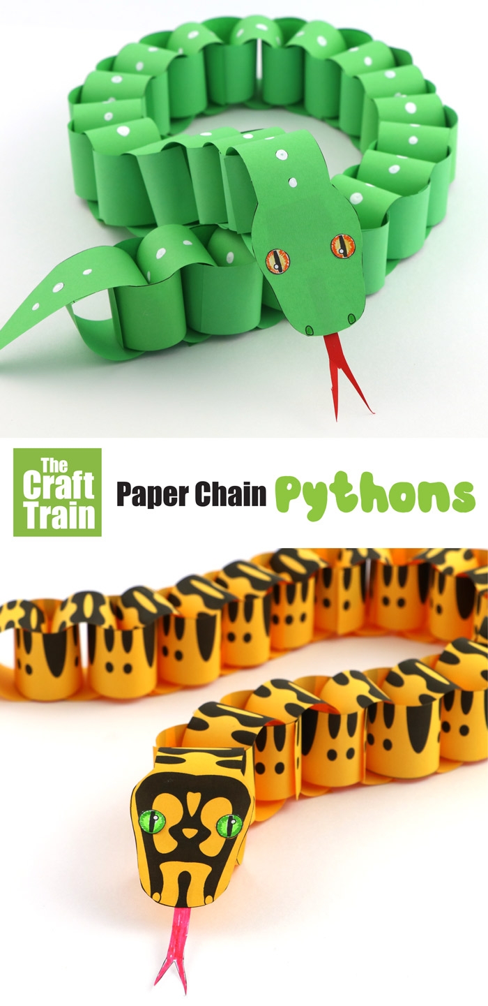 Paper Snake Craft The Craft Train