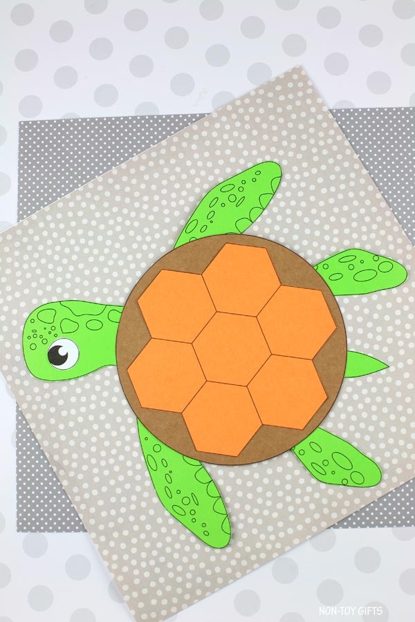 Paper Turtle Craft For Kids Summer Ocean Craft Non Toy Gifts