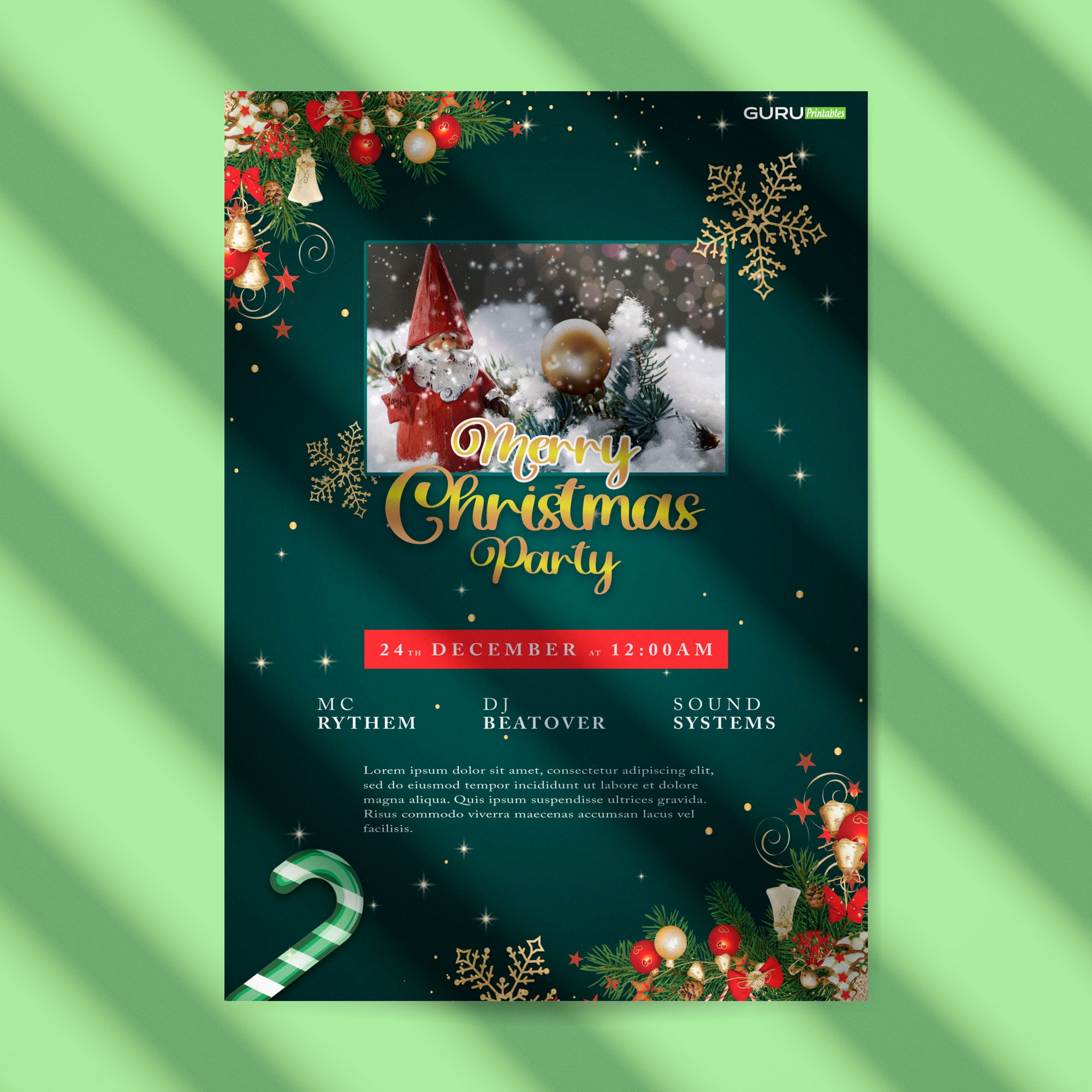 Party Invitation Flyer Templates Guru Printables